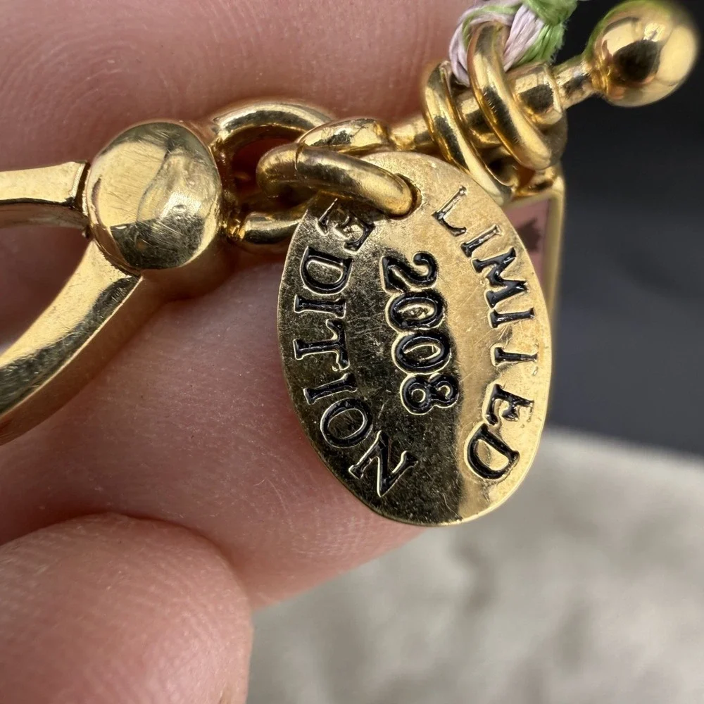 Vintage Juicy Couture Charm Football 2008 Limited Edition Gold Tone‎ Signed